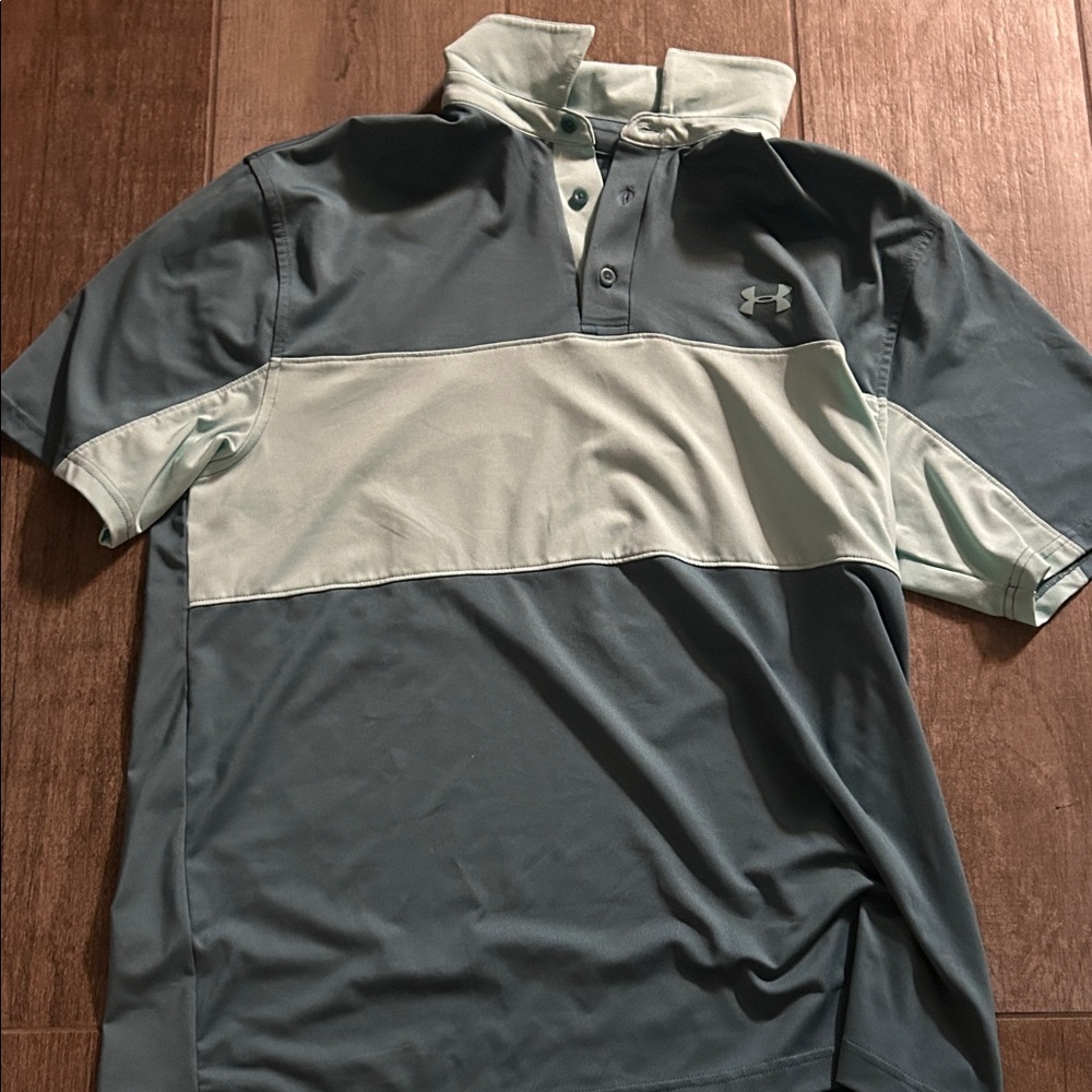 Under Armour Men's Polo Shirt in Dark Gray and Light Gray